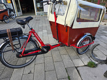 Afbeelding in Gallery-weergave laden, Bakfiets nl E-CargTrike Classic Wide - Shimano Steps midden motor -Met Huif
